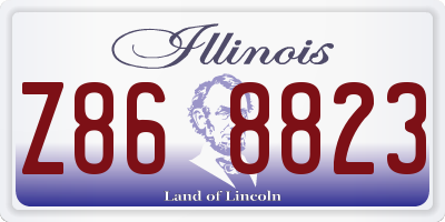 IL license plate Z868823