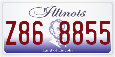 IL license plate Z868855