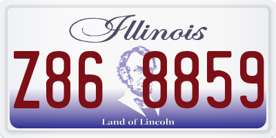 IL license plate Z868859