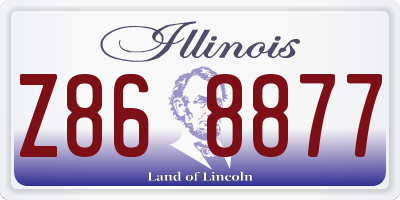 IL license plate Z868877