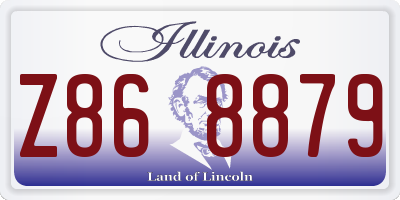 IL license plate Z868879
