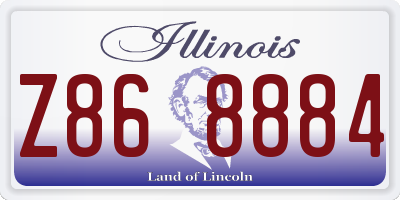 IL license plate Z868884