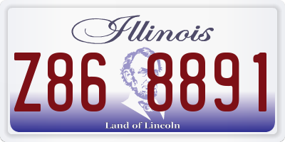 IL license plate Z868891