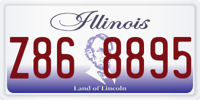 IL license plate Z868895