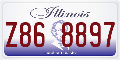 IL license plate Z868897