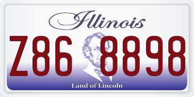 IL license plate Z868898