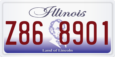 IL license plate Z868901