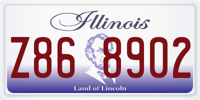IL license plate Z868902