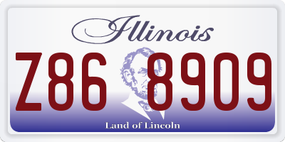 IL license plate Z868909