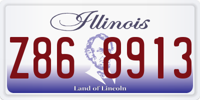 IL license plate Z868913