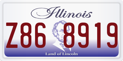IL license plate Z868919