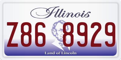 IL license plate Z868929