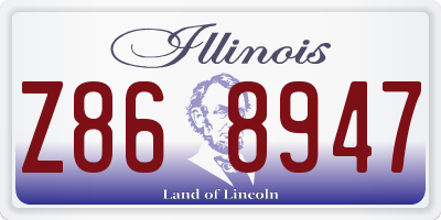 IL license plate Z868947