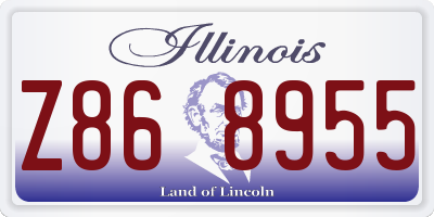 IL license plate Z868955