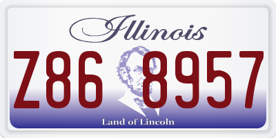 IL license plate Z868957