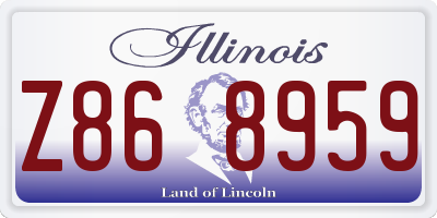 IL license plate Z868959