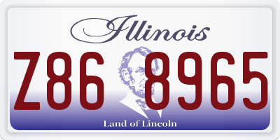 IL license plate Z868965