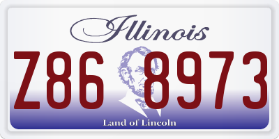 IL license plate Z868973