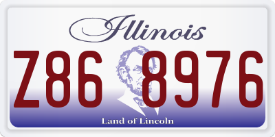 IL license plate Z868976