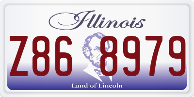 IL license plate Z868979