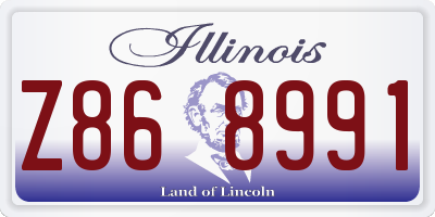 IL license plate Z868991