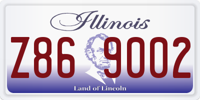 IL license plate Z869002