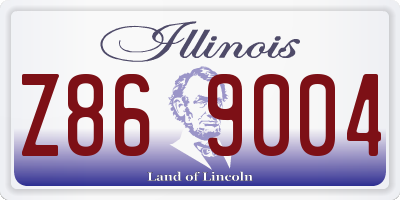 IL license plate Z869004