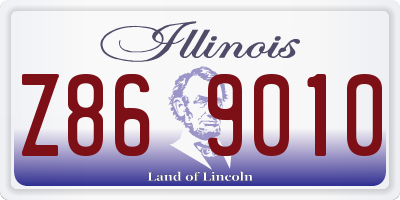 IL license plate Z869010