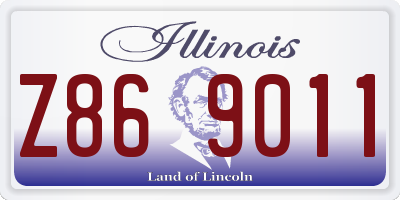 IL license plate Z869011