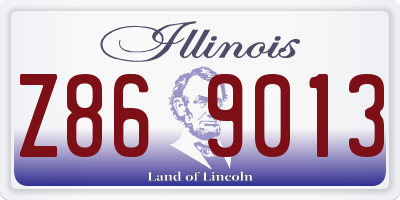 IL license plate Z869013