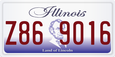 IL license plate Z869016