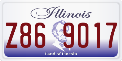 IL license plate Z869017