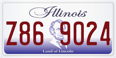 IL license plate Z869024