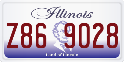 IL license plate Z869028