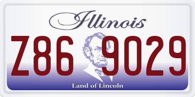 IL license plate Z869029