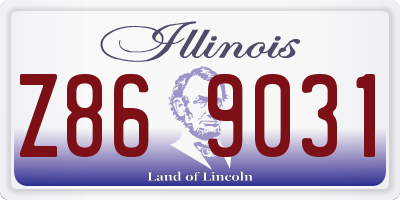 IL license plate Z869031
