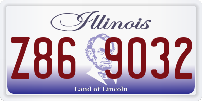 IL license plate Z869032
