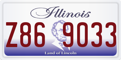 IL license plate Z869033