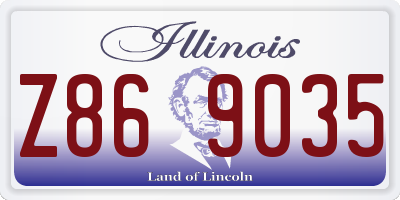 IL license plate Z869035