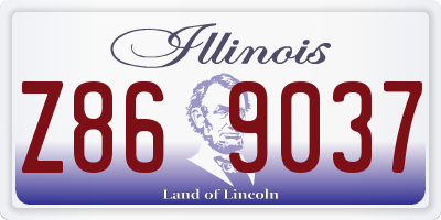 IL license plate Z869037