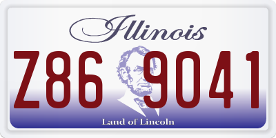 IL license plate Z869041