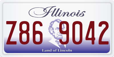IL license plate Z869042