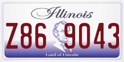 IL license plate Z869043