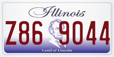 IL license plate Z869044