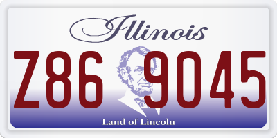IL license plate Z869045