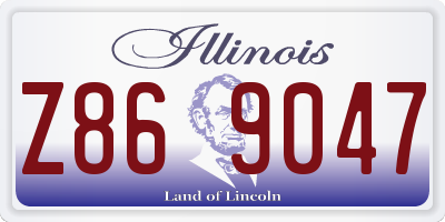 IL license plate Z869047