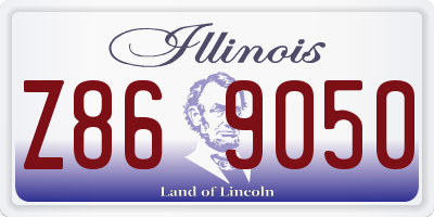 IL license plate Z869050