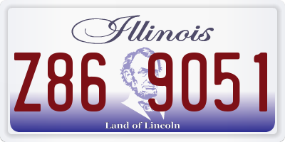 IL license plate Z869051