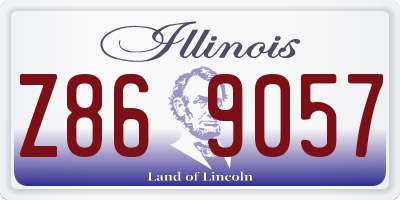 IL license plate Z869057