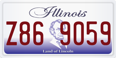 IL license plate Z869059